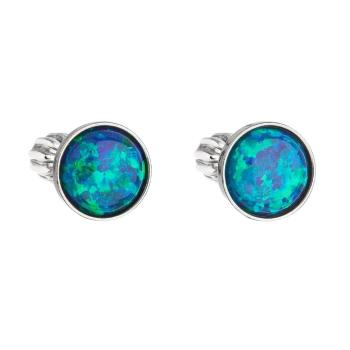 Evolution Group - Pavona Cercei din argint cu opal sintetic verde 11001.3 green