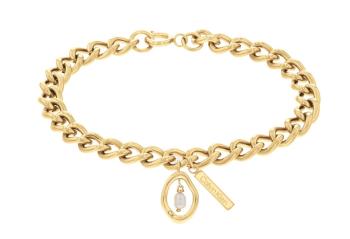 Calvin Klein Brățară delicată placată cu aur Edgy Pearls 35000561