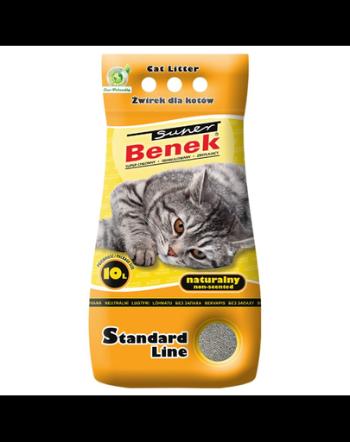 Benek Super Natural Asternut bentonita pentru litiera 10 L, natural