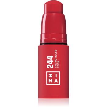 3INA The No-Rules Stick dermatograf multifuncțional pentru ochi, buze și obraji culoare 244 - Red 5 g