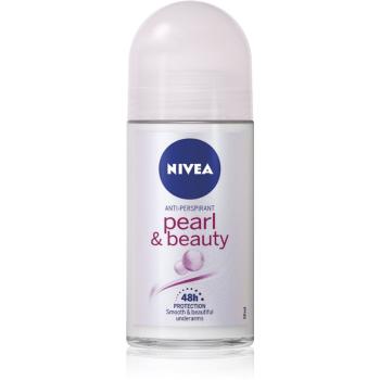 NIVEA Pearl & Beauty deodorant roll-on antiperspirant pentru femei 48h 50 ml