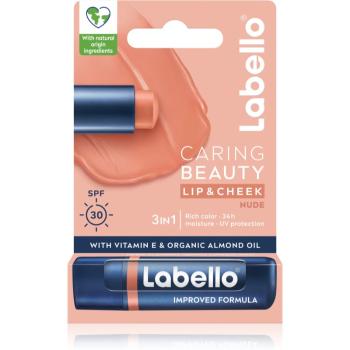 Labello Caring Beauty balsam de buze colorat culoare Nude 4,8 ml