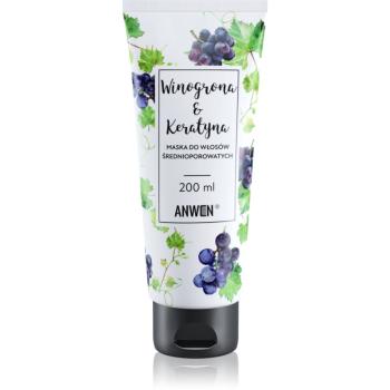 Anwen Grapes & Keratin masca pentru regenerare pentru păr Medium Porosity 200 ml