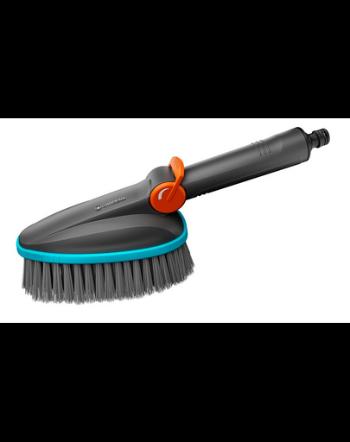 GARDENA Cleansystem Perie manuala de curatare, moale M, conectare la apa, pentru suprafete mici