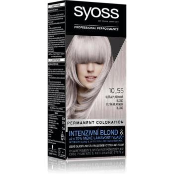 Syoss Cool Blonds Culoare permanenta pentru par culoare 10-55 Ultra platinum blond 2x50 ml