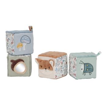 Little Dutch Forest Friends Soft Blocks cuburi de pluș 0 m+ 4 buc