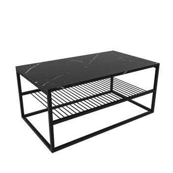 Masă de cafea Asude Black, negru