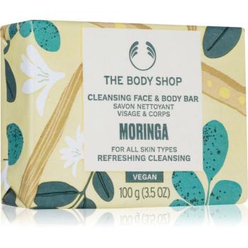 The Body Shop Moringa Cleansing Bar săpun solid pentru fata si corp 100 g