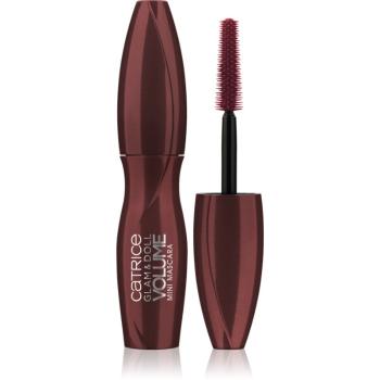 Catrice ETERNAL RED Glam & Doll Volume mini mascara pentru volum și gene curbate culoare C01 Burgundy 5.5 ml