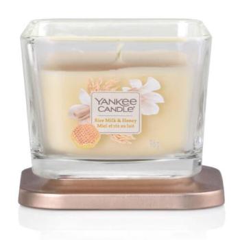 Yankee Candle Lumânare aromatică pătrată mică Rice Milk & Honey 96 g