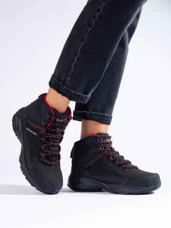 Pantofi de trekking de lux pentru femei negru fără toc