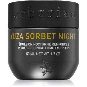 Erborian Yuza Sorbet emulsie pentru noapte ce ofera luminozitate pentru fermitatea pielii 50 ml