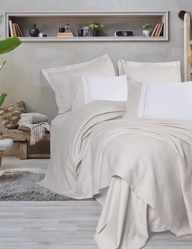 Set cuvertura pique dubla, L'essentiel Maison, Chaste, Piatra