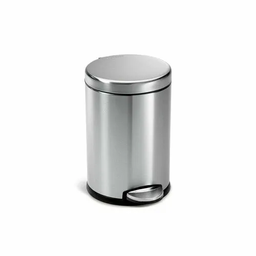 Simplehuman Coș de gunoi cu pedală, rotund 4,5 l, inox, inox mat