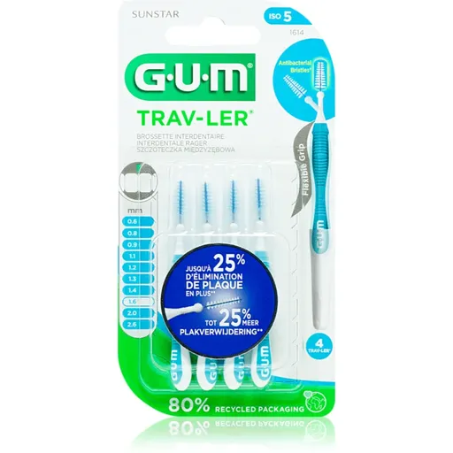 G.U.M Trav-Ler Interdental perie interdentara 1,6 mm 4 buc