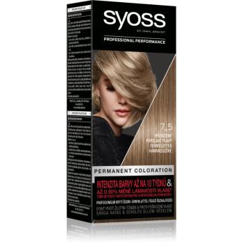 Syoss Color Culoare permanenta pentru par culoare 7-5 Natural Ashy Blond 2x50 ml