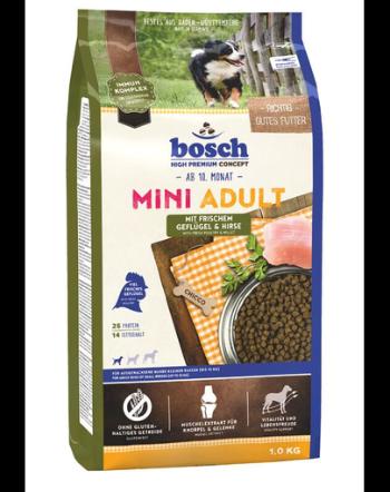 BOSCH Mini Adult Hrana uscata caini talie mica pasare si mei 1 kg