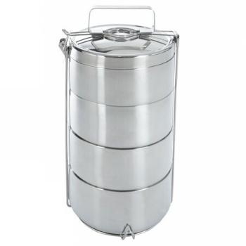 Recipient pentru alimente Orion, din inox, 4 nivele, 0,9 l