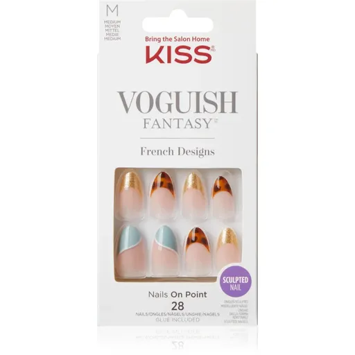KISS Voguish Fantasy Magnifique unghii artificiale mediu Charmante 28 buc