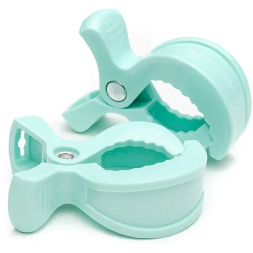 T-TOMI Clip clips pentru cărucior Pastel mint 2 buc