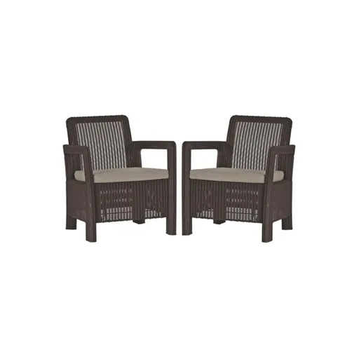 Set 2 scaune gradina Tarifa Maro/Gri-Taupe