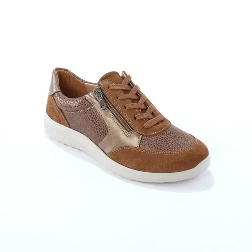 Teniși din piele cu inserții flexibile