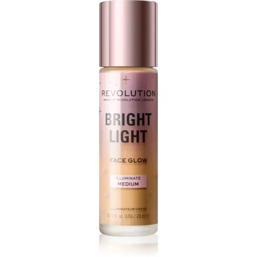 Makeup Revolution Bright Light Face Glow tonic fluid iluminator culoare Illuminate Medium 23 ml