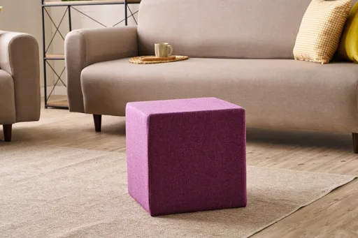 Taburet, Atelier del Sofa, 825BLC5104, Lemn, Lila