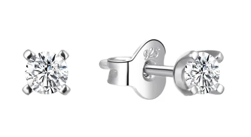 Agato Cercei atemporali din argint, de tip stud, model AGT-E056PW 0,3 cm