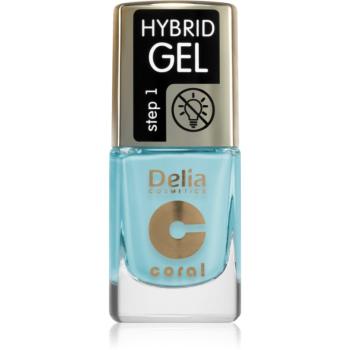 Delia Cosmetics Coral Nail Enamel Hybrid Gel lac de unghii sub forma de gel culoare 140 11 ml