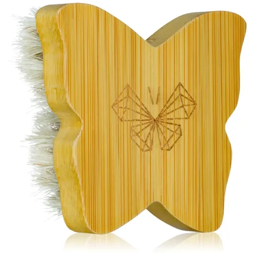 Crystallove Bamboo Butterfly Agave Face Brush Travel Size perie pentru masaj pentru fata si decolteu 1 buc