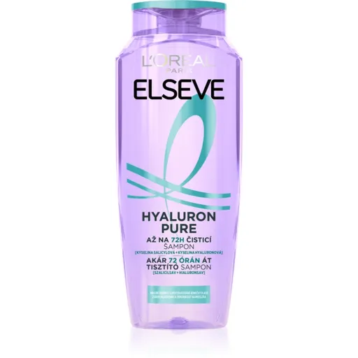 L’Oréal Paris Elseve Hyaluron Pure sampon hidratant pentru scalp gras și vârfuri uscate 250 ml