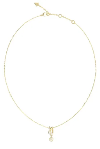 Guess Colier la modă placat cu aur Tiny Pearly JUBN05523JWYGT/U