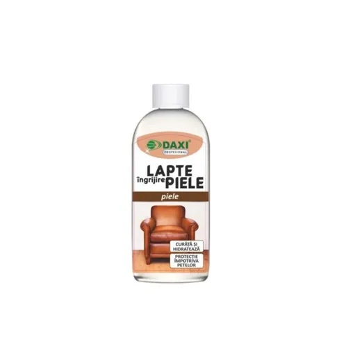 Lapte pentru curatarea articolelor din piele naturala si sintetica, 200 ml, Daxi