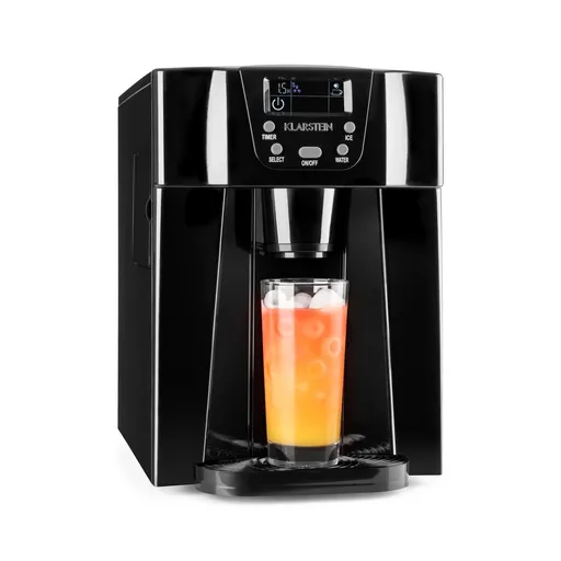 Klarstein Ice Volcano 2G, negru, dispozitiv pentru producerea de gheață, LED-uri, 12 kg