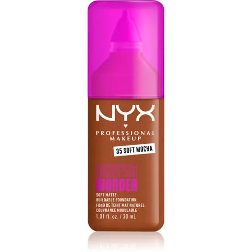 NYX Professional Makeup Make ‘Em Wonder make-up usor matifiant culoare 35 Soft Mocha 30 ml