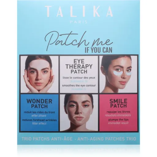 Talika Patch Me If You Can set de măști textile zona ochilor si a buzelor 3x1 buc