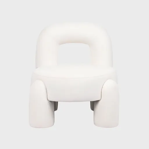 Fotoliu Viggo, Homla, 73x69x80 cm, MDF/poliester, ecru