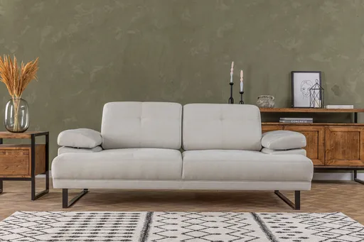 Canapea extensibila 2 locuri, Atelier del Sofa, 560ARE1521, Alb