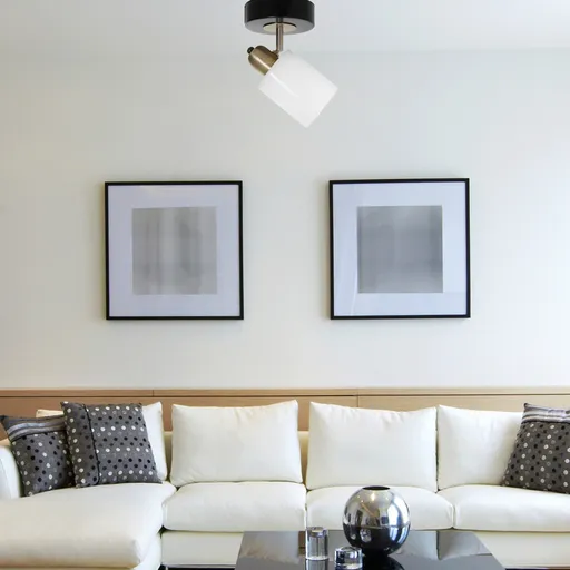 Lustra, Opviq, 534LUN3759, Alb/Negru