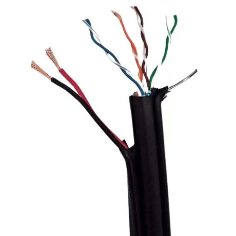 Cablu FTP cat.5e Cupru + Sufa + 2 fire x 0,75 mm CCA multifilare de alimentare TED Wire Expert tambur 305m TED002600