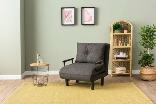 Fotoliu extensibil, Atelier del Sofa, 859FTN2346, Gri inchis