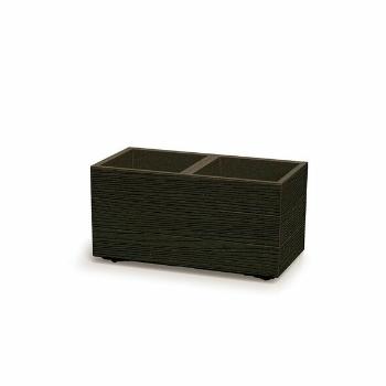 Ghiveci MADERA SQUARE ECO WOOD 57,7 cm , maroînchis, maro închis, S