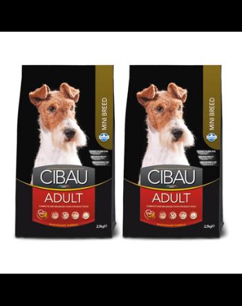 FARMINA Cibau Adult Mini 2 x 2,5 kg hrana caini adulti talie mica