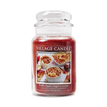 Village Candle Lumânare parfumată în sticlă Warm Maple Apple Crumble 602 g