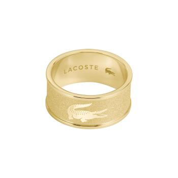 Lacoste Inel stilat placat cu aur pentru bărbați Backhand 2040486 64 mm