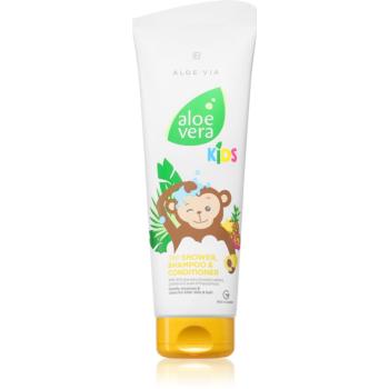 LR Aloe Vera Kids șampon, balsam și gel de duș 3 în 1 pentru copii 250 ml