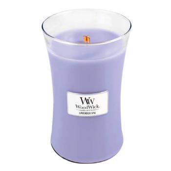 WoodWick Lumânare parfumată Lavender Spa 609,5 g