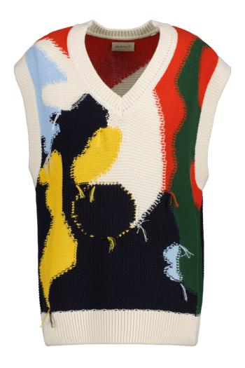 MELLÉNY GANT DECONSTRUCTED VEST MULTICOLOR