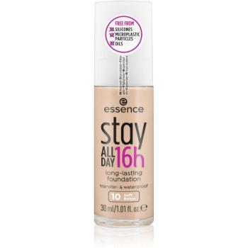 Essence Stay ALL DAY 16h machiaj rezistent la apa culoare 10 Soft Beige 30 ml